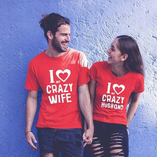 European And American Couples Short-sleeved T-shirts For Men And Women - MegaMart USA