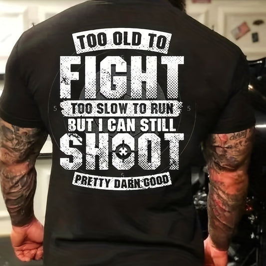 Men’s Combat Shooting T-shirt | Fashionable Summer Short Sleeve Tee for Tall Men - MegaMart USA