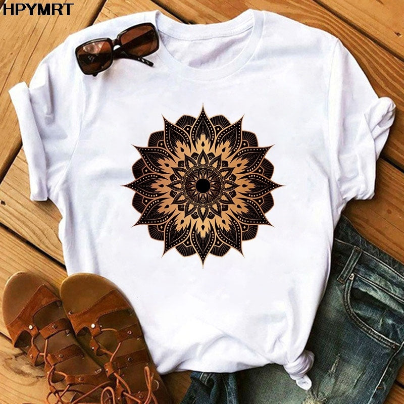 Printed T-shirt for Women | Stylish & Comfortable Tee for USA - MegaMart USA