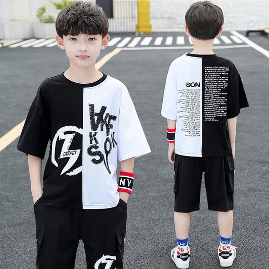 Korean Style Two-Piece T-shirt for Men | Stylish & Trendy Summer Tee for USA - MegaMart USA