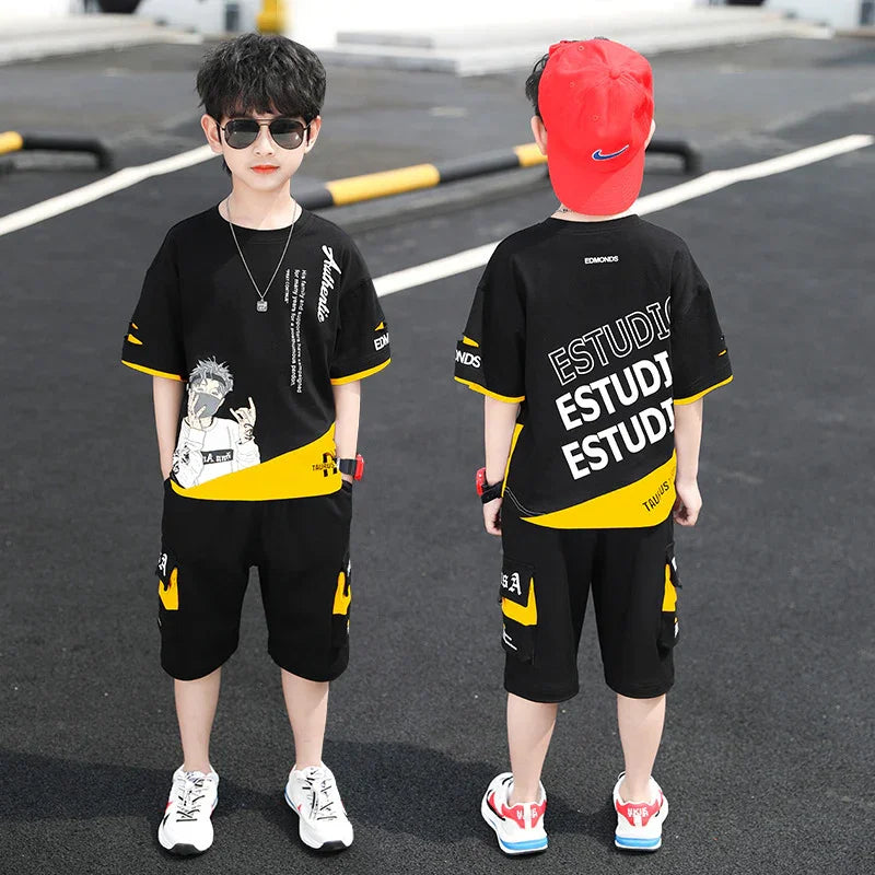 Korean Style Two-Piece T-shirt for Men | Stylish & Trendy Summer Tee for USA - MegaMart USA