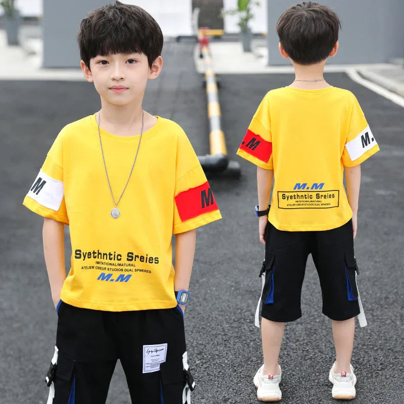 Korean Style Two-Piece T-shirt for Men | Stylish & Trendy Summer Tee for USA - MegaMart USA