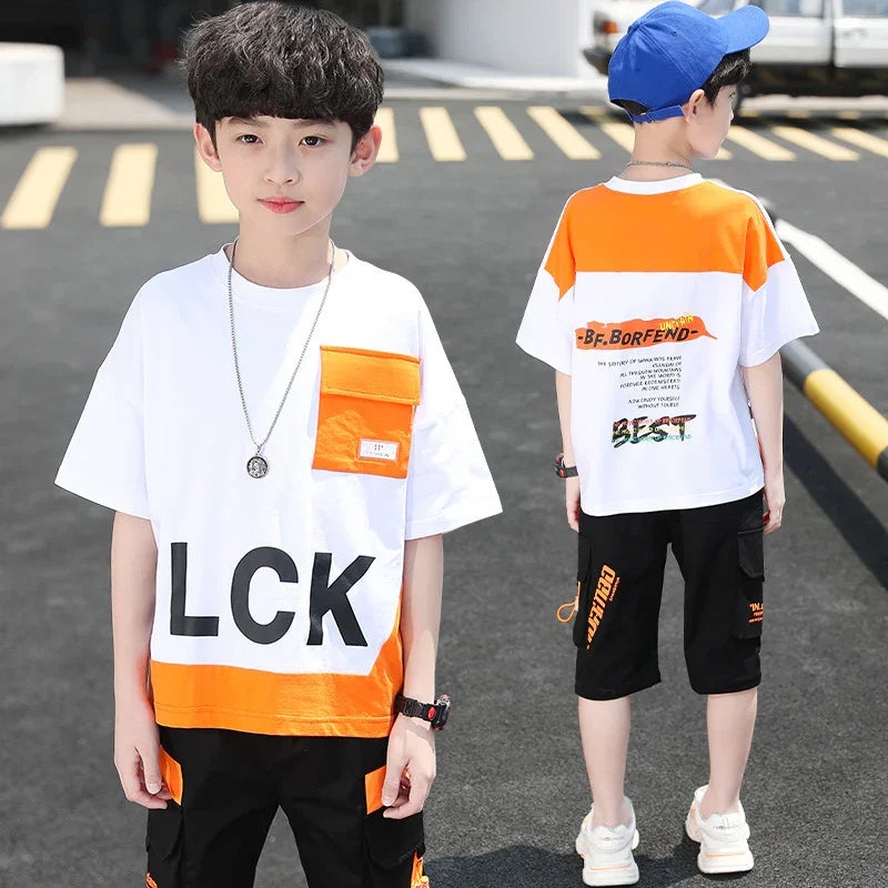 Korean Style Two-Piece T-shirt for Men | Stylish & Trendy Summer Tee for USA - MegaMart USA