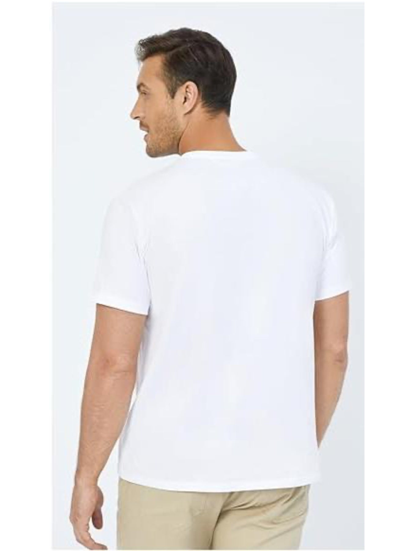 Men’s Basic Crewneck Tee | Water-Repellent Cotton Polyester T-Shirt - MegaMart USA