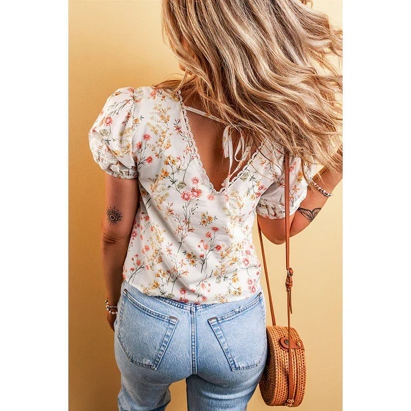 Personalized Floral T-shirt for Women | Stylish & Comfortable Summer Tee - MegaMart USA
